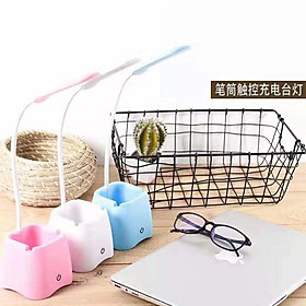Mua Đèn đọc sách để bàn có ngăn đựng bút và giá đỡ điện thoại -Kiêm giá đỡ điện thoại Đèn học chống cận