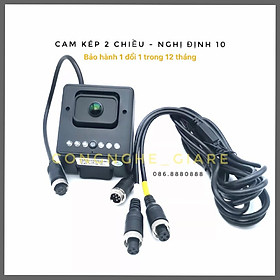 Mua  HÀNG NHẬP KHẨU  CAMERA NGHỊ ĐỊNH 10 - Mắt Cam kép 2 chiều  Góc siêu rộng  150 độ bao quát toàn bộ xe