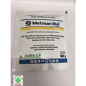 Thuốc Trừ Bệnh - Metman Bul 72WP - Gói 100g-Trên Cao Su,Hồ Tiêu,Thanh Long,Nhãn,Nho,Vãi