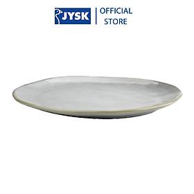 Đĩa | jysk tone | gốm | xám | r30xd25xc3cm