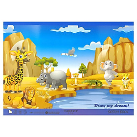 Tập Vẽ Hoạt Hình Takeyo A3 - Mẫu 3