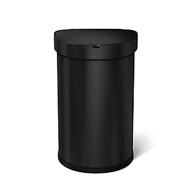 Thùng rác Simplehuman cảm ứng kháng khuẩn 45l màu đen và set nước hoa, túi rác hàng chính Hãng