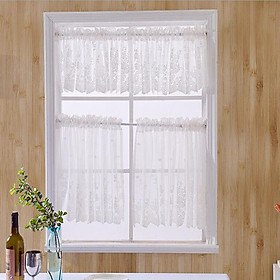 Rèm Cửa Voan Thêu Họa Tiết Trang Nhã