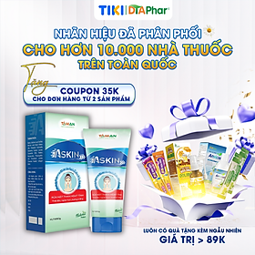 Rửa mặt than hoạt tính Askin Giúp sạch da hạn chế mụn giảm độc tố tích tụ trên da lâu ngày Tuýp 50g Tâm An Pharma
