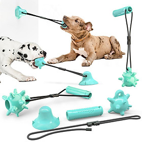 Đồ chơi dành cho chó để tương tác với chó, kéo, nhai và làm sạch răng-Màu xanh dương