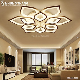 Mua Đèn led ốp trần Hoa Sen 12 lá 75W NT022 - 3 Chế Độ Ánh Sáng - Tăng Giảm Ánh Sáng - Điều Khiển Từ Xa