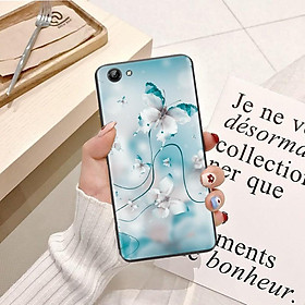 Ốp lưng dành cho ViVo V9 Viền dẻo TPU hình Cánh Bướm Xanh