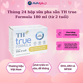 Thùng 24 hộp sữa pha sẵn TH true Formula 180 ml (từ 2 tuổi)