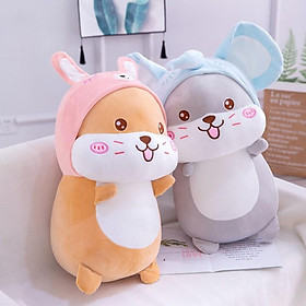 GẤU BÔNG CHUỘT HAMSTER COSPLAY VOI DỄ THƯƠNG (45CM)