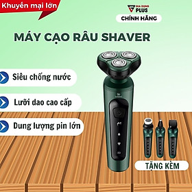 ￼Máy Cạo Râu Đa Năng 9D Shaver, Máy Cạo Râu 4in1 Tặng Kèm 6 Phụ Kiện Cao Cấp Công Nghệ Chống Nước Bảo Hành 12 Tháng