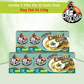 Combo 5 Hộp Viên Gia Vị Canh Chua Gold Ông Chà Và 126g (Sweet & Sour Soup Cubes)