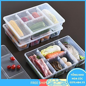 Mua Hộp Nhựa Trong Suốt 5 Ngăn Đựng Thực Phẩm Trong Tủ Lạnh  - Vận Chuyển Miễn Phí Toàn Quốc