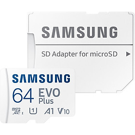 Thẻ nhớ 64Gb Micro-SDHC Samsung Evo Plus (Class 10) MB-MC64HA/APC- Hàng chính hãng