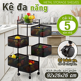 Kệ Đa Năng Kệ thép Carbon 2858,Kệ nhà bếp, Kệ đa năng Cao Cấp Kệ Để Đồ Nặng Siêu Gọn Cho Nhà Bếp