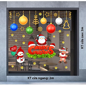 Decal trang trí NOEL 2024 combo số 7