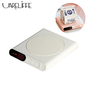 Uareliffe Mini Heating Coasters Heating USB Charging Warmer Electric Tray Coffee Tea Drink Heat Base 3 Levels Of Adjustment Constant Temperature For Home Office
