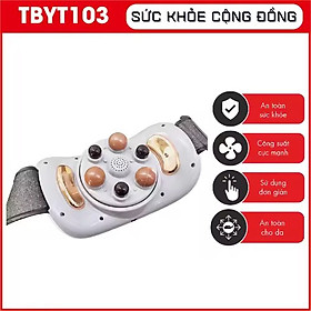 Máy Massage Bụng tan Mỡ, Đai Massage Đánh Tan Mỡ Bụng Cao Cấp Có Đèn Hồng Ngoại Tích Hợp Đá Nóng Hymalaya Giúp tan mỡ bụng