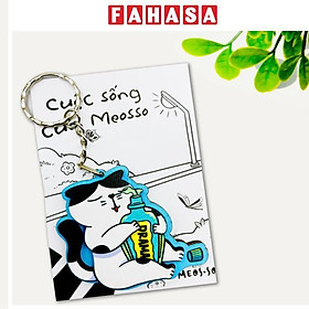 Móc Khóa Gỗ - Mèo Drama - Meosso