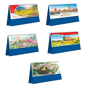 Lịch Hoa Niên 2026 - Lịch Bàn Chữ A 24x18 Không Note Một Thoáng Việt Nam HN60