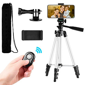 Chân máy chụp ảnh,quay video nhẹ chiều cao 14,1-43,3 inch có thể điều chỉnh được