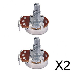 2x2 Pack of Audio Potentiometers for Electric Guitars Bass Parts A250K