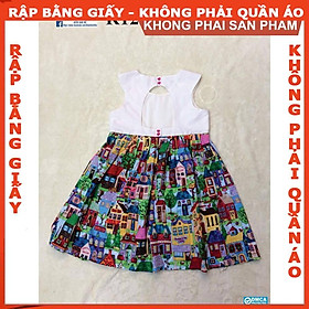 Rập giấy A0 đầm bé gái mã R122 (BẢN VẼ)