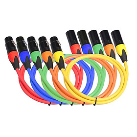 1.8M Male to Female XLR Microphone Mic Patch Cable 5 Colors
