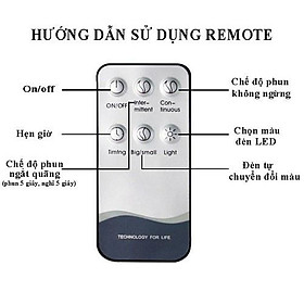 Mua MÁY PHUN SƯƠNG KHUẾCH TÁN TINH DẦU TRỤ TRONG 500ML CÓ ĐIỀU KHIỂN