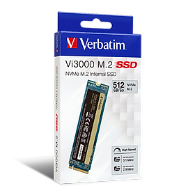 Ổ cứng Verbatim SSD NVMe M.2 512GB (Vi3000)- Hàng Chính Hãng