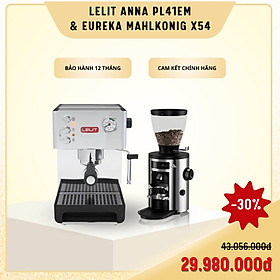Mua  Combo máy pha  máy xay cà phê  - Lelit Anna PL41EM và Mahlkonig X54 Chrome - Hàng nhập khẩu chính hãng