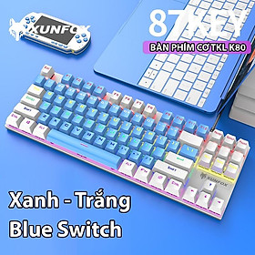 Bàn phím cơ Coputa Bàn phím máy tính laptop chơi game TKL gaming Full LED K80