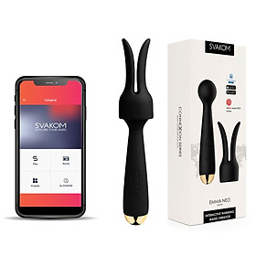 Chày Rung Massage Cho Nữ Cao Cấp Svakom Emma Neo - Điều Khiển Qua App Có Kết Nối Internet Từ Mọi Nơi - Chế Độ Rung Đa Dạng - Toả Nhiệt Sưởi Ấm - Che Tên Sản Phẩm