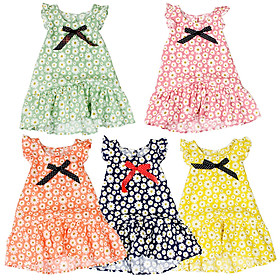 Đầm bé gái size lớn in hoa cúc phong cách vintage cho bé 8 đến 12 tuổi từ 24 đến 36 kg 06735-06739