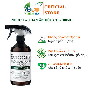 Nước lau kính ECOCARE 500ml tinh dầu thiên nhiên, lau bàn ăn, lau bếp