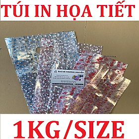 Mua 1Kg Túi PP in họa tiết 3D  Đựng mỹ phẩm  quần áo bao đẹp  Màu họa tiết ngẫu nhiên