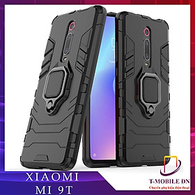 Ốp lưng cho Xiaomi Mi 9T Pro iron man chống sốc kèm nhẫn xoay chống xem video bảo vệ camera