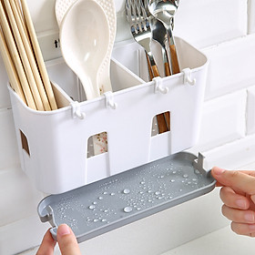 Mua Ống treo để đũa thìa sử dụng dán cường lực mắc cài không cần khoan vít