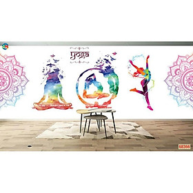 Mua Tranh 3D trang trí phòng yoga cao 0.8m*1.25m có keo sẵn