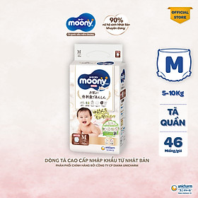 Tã Quần Moony Natural Bông Organic M46 (46 Miếng)