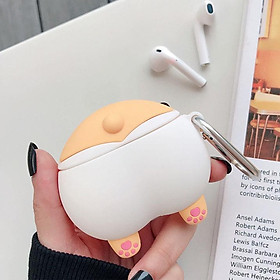 Mua Ốp Case Bảo Vệ Hộp Đựng Tai Nghe Airpods 1/ 2 Hình Mông Chó Corgi Đáng Yêu