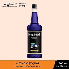 Siro Việt Quất - LongBeach Blueberry Flavoured Syrup 740 ml