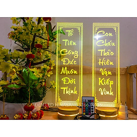 Mua Đèn Thờ Tổ Tiên Công Đức Muôn Đời Thịnh - Con Cháu Thảo Hiền Vạn Kiếp Vinh- 16 màu 40-50-60cm
