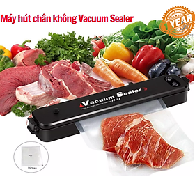 Mua Máy hút chân không thực phẩm Vacuum Sealer dùng cho gia đình  hút khỏe  hết khí- Tặng 10 túi hút.