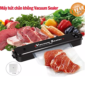 Máy hút chân không thực phẩm Vacuum Sealer dùng cho gia đình, hút khỏe, hết khí- Tặng 10 túi hút.