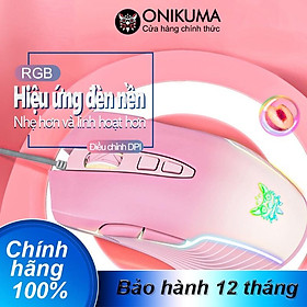 ONIKUMA CW905 Chuột Chơi Game Có Dây Thể Thao Điện Tử Có Đèn Nền RGB Cho