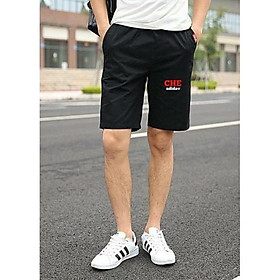 Quần short nam thể thao cá tính màu đen có bigsize