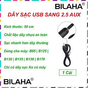 Dây sạc máy massage USB sang 2.5 Aux, dành cho các loại máy massage mặt mắt body toàn thân đầu nhọn loại tốt