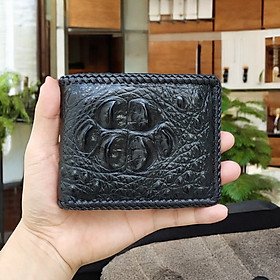 Ví Da Cá Sấu 2 Mặt Đan Viền [GÙ CÁ SẤU RẤT ĐẸP]