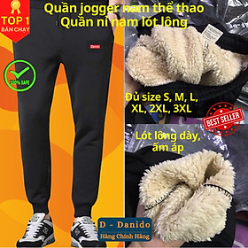 Quần Jogger Nam Thể Thao - Quần Nỉ Nam QD1 Lót Lông Cao Cấp Chính Hãng