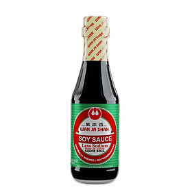 Nước tương ít muối Wan Ja Shan 300ml - Less sodium Soy Sauce